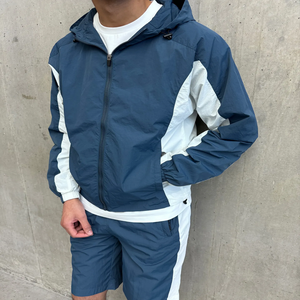 Ensemble survêtement homme été personnalisé, veste et short, imprimé streetwear, polyester/nylon, imperméable, respirant, séchage rapide, grandes tailles - Product Image 4