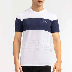 Camiseta de verano de diseño profesional para hombre, logotipo personalizado en tejido de punto de poliéster/algodón - Product Image 4