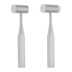 Maillet dentaire à tête en nylon à manche court de 14 cm de la société Dentavex, en acier inoxydable, alimenté par une machine - Product Image 1