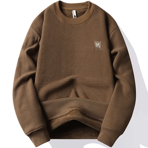 2024 Último diseño al por mayor personalizado impreso hombres sudaderas/cuello redondo ropa casual sudaderas con bajo MOQ - Product Image 1