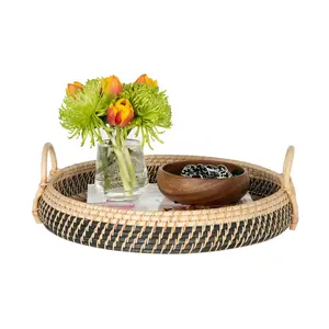 Cuenco de ratán de diseño único para servir, utensilio de cocina para el hogar, cuenco de comida, Ideal para accesorios de cocina de restaurante - Product Image 2