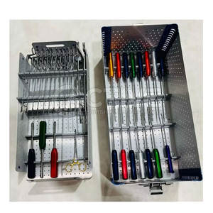 Ensemble d'instruments d'arthroscopie avec porte-aiguille pour les procédures chirurgicales de l'épaule A + Ensemble d'instruments de portée de l'épaule - Product Image 5