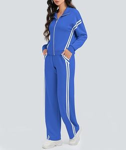 Conjuntos Deportivos de Alta Calidad al por Mayor OEM con Logotipo Personalizado, Chaqueta Deportiva con Cierre y Pantalones para Mujer, para Entrenamiento y Jogging - Product Image 2