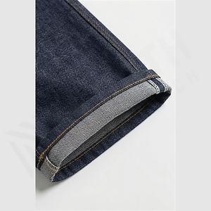Pantalons cargo en denim droit pour homme, style nouveau, marque, jeans de motard, ample, couleur personnalisée, pantalon avec poches latérales, vente en gros - Product Image 6