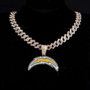 Pendentif Los Angeles Lightning en argent fin de luxe, coupe brillante, moissanite, plaqué or 14 carats, style hip-hop, unisexe, vente chaude - Product Image 5