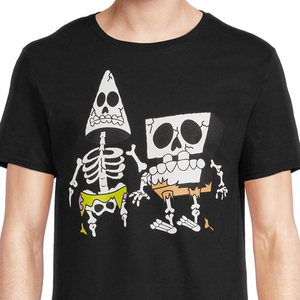 Camiseta de manga corta de algodón 100% para hombre con servicio OEM, logotipo personalizado impreso, directo de fábrica DTF, tejido sólido ligero, razonable - Product Image 5