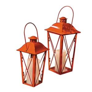 Creative Red Metal Decorative Hanging <b>Lantern</b> Iron <b>Christmas</b> Candle <b>Lantern</b> for Home and Outdoor Decorative Use - Product Image 4