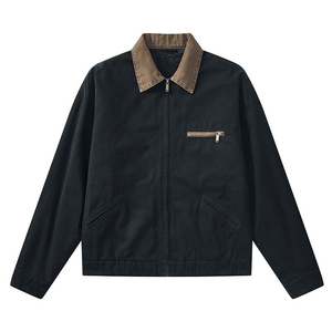 Vestes pour hommes en toile de coton durables pour l'image de marque décontractée et personnalisée directe en usine à bas quantité minimale de commande meilleure vente - Product Image 5