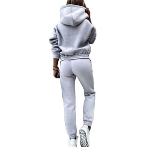 OEM Customized Logo <b>Ladies</b> Casual Tracksuit New Hot Sale Winter Sweat <b>Suits</b> <b>Jogging</b> <b>Suit</b> for Women Sweatsuits - Product Image 3