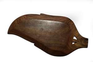 Bandeja de Madera Artesanal para Frutos Secos, Bandeja Multiusos para Servir Bocadillos, Nueces y Dulces en el Hogar y la Cocina - Product Image 3