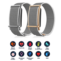 Pulsera Inteligente Sin Pantalla F73 Profesional, Monitor de Sueño HRV, Frecuencia Cardíaca, SpO2, Seguimiento de Temperatura, Resistente al Agua, Banda de Fitness