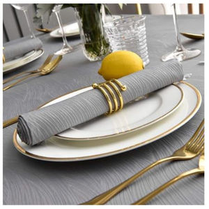 Nueva elegancia servilletero anillo tejido lazo Mesa ajuste vajilla decoración cocina comedor accesorios al precio más barato - Product Image 3