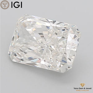 4,00 CT Forever Brilliant Radiant Cut Diamond CVD Lab Grown 10,95 MM G Color VVS2 Clarity IGI Certified para anillo de compromiso - Product Image 5