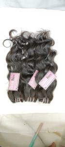 Jerry Hair Exports 100% Pure Virgin Brazilian Hair Bundles Onda de agua 12 pulgadas Máquina Doble trama Todos los colores Adecuado bajo - Product Image 2