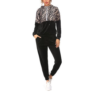 Chándal de mujer 100% algodón polar estampado personalizado chándal estilo cremallera última moda Chándal de alta calidad - Product Image 5