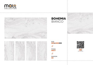 Azulejos de cerámica de porcelana con aspecto de hormigón de 60x120 cm, acabado mate bohemio, calidad superior, azulejos de 600x1200mm para habitación y dormitorio - Product Image 3