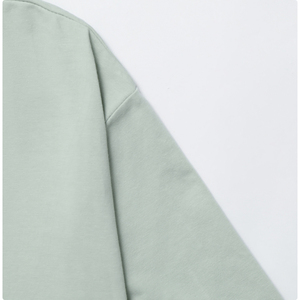 T-shirt court en coton personnalisé oversize couleur unie crop top t-shirts athlétiques en spandex pour femmes - Product Image 6