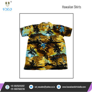 Camisas Hawaianas de Popelina con Estampado de Palmeras para Hombre, Manga Corta, a la Moda, de la Mejor Calidad, Antiarrugas, Venta al Por Mayor OEM - Product Image 2