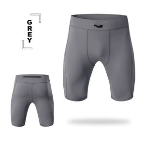 Shorts de sport décontractés pour hommes, taille haute, ultra-fins, en polyester 100%, séchage rapide, avec cordon de serrage, pour la plage et le jogging - Product Image 1