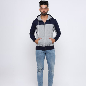 Meilleur prix 100% coton Style personnalisé hommes fermeture éclair sweats à capuche fabriqués au Pakistan solide motif uni bas quantité minimale de commande pour hiver à capuche - Product Image 3