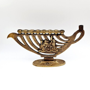 Olivo diseño Metal judío religioso clásico Menorah, moderno judío Menorah PARA EL Tabernáculo 9 brazo Hanukkah para venta al por mayor - Product Image 5