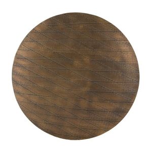 Table basse et table centrale de style moderne et antique, décorative, ronde, pour salon, chambre à coucher, en métal laiton - Product Image 2