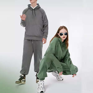 OEM 2025 Venta caliente mujeres casual liso personalizado impresión deportes algodón polar chándales recortada mujeres sudaderas con capucha conjuntos - Product Image 5