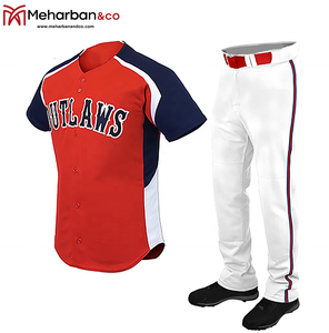 Ensemble d'uniformes de baseball de qualité supérieure Uniforme de baseball personnalisé Uniformes de baseball de qualité supérieure et confortables. - Product Image 4