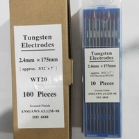 Electrodo de Tungsteno con Punta Roja EWTh-2, Electrodo TIG Toriado al 2%, Solo CC, Alta Capacidad de Corriente, Larga Vida Útil para Acero Inoxidable