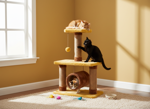Amistar Royal Loft – Aire de jeux pour chat multi-niveaux moderne avec maisonnette tubulaire et griffoir en jute - Product Image 2