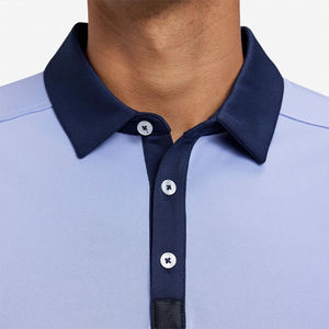 Chemise de golf pour homme coupe classique – Tissu éponge uni, grandes tailles disponibles, design moderne élégant et confortable - Product Image 4