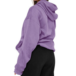 Nuevo estilo de fábrica, venta al por mayor, otoño e invierno, liso, en blanco, informal, de talla grande, Jersey, ropa de calle transpirable de Invierno para mujer - Product Image 6