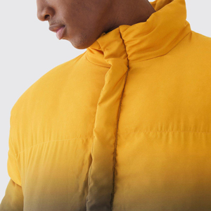 Vente en gros de doudoune d'hiver de haute qualité pour hommes à capuche longue longueur Design de mode tissu à bulles épaisses Light High Street - Product Image 5