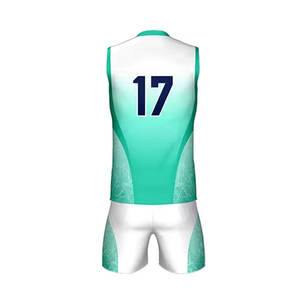 Uniforme de volley-ball personnalisé en tissu doux uniforme de volley-ball pour hommes avec impression de numéros et de noms - Product Image 3