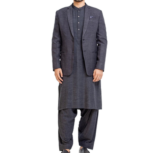 2026 nueva moda tendencia a cuadros Casual Príncipe abrigo boda Slim Blazer de talla grande Shalwar Kameez abrigo para abrigos de boda - Product Image 1