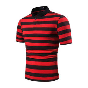 Polo de hombre transpirable de alta calidad con estampado de colores personalizados 2023-100% algodón/fibra de bambú de punto liso con logotipo OEM sólido - Product Image 3
