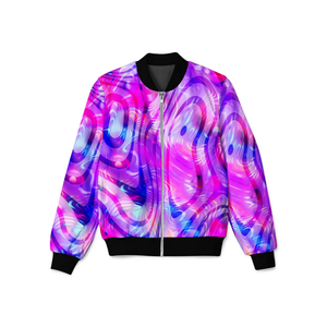 Chaqueta de bombardero personalizada para hombres Logotipo bordado Estilo de béisbol Impresión de sublimación completa Material de poliéster 100% - Product Image 4