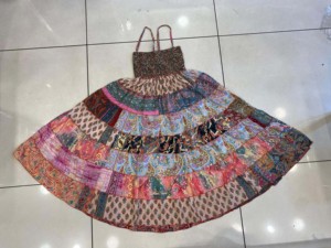 Boho Hippie Mujeres Falda Larga Gitana, Cintura Alta Patchwork Capa Falda Vestido Para Mujeres, Hippie Boho Estilo Lujo Y Atractivo - Product Image 6