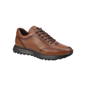 Chaussures classiques pour hommes en cuir véritable de qualité supérieure M003, semelle en caoutchouc, bout rond, lacets, chaussures de marche pour hommes - Product Image 2