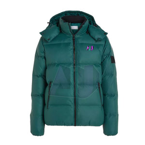 Chaqueta de Invierno para Hombre, Estilo Casual, Diseño Minimalista, Ligera, Acolchada, con Capucha, Logotipo Frontal, Resistente al Viento y Transpirable - Product Image 1