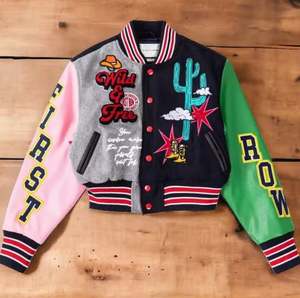 Chaqueta Universitaria Reversible Personalizada, Chaqueta Deportiva de Lona, Transpirable, Impermeable, Chaqueta de Béisbol para Hombre de Invierno - Product Image 4