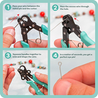 Boucleur vintage en une étape pour créer et couper des boucles de 1.5mm cohérentes pour les bijoux avec du fil d'artisanat de 18 à 26g