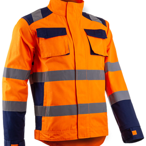 Chaqueta de trabajo de seguridad de alta visibilidad Chaqueta reflectante de alta visibilidad para construcción, obras viales y ropa de trabajo industrial - Product Image 4