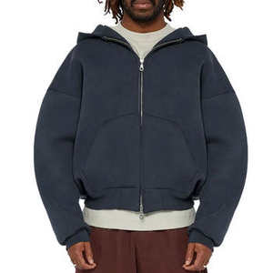 Sweat à capuche zippé en molleton lourd et ample pour homme, streetwear, qualité supérieure, sweat à capuche oversize, vêtements d'extérieur - Product Image 5