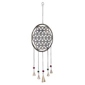 Carillon éolien pour lit fleuri avec perles multicolores Cloches suspendues en métal Carillons éoliens pour décoration intérieure et extérieure - Product Image 2