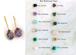 Rainbow Moonstone Gemstone Gold Plated Push Back Prong Setting Raw Birthstone Lace <b>Drop</b> <b>Earrings</b> Fashion Push Stud <b>Earring</b> - Product Image 4