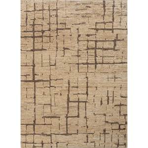 พรมขนสัตว์ถักมือสีเบจน้ำตาลลายเรขาคณิตแบบอัฟกันสำหรับบ้าน ห้องนอน ทางเดิน ห้องนั่งเล่น-Re-5001 - Product Image 1