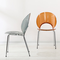 Chaise d'appoint tendance en métal au design moderne et minimaliste avec dossier pour la maison, les restaurants et les hôtels (vente en gros)