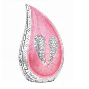 Urnas de cremación en forma de lágrima de latón y plata, urnas funerarias en forma de lágrima de tendencia caliente, urnas de cremación con diseño de lágrima de Metal con plata antigua - Product Image 3