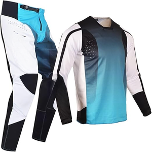 Vêtements de moto, équipement de motocross de qualité supérieure, ensemble maillot et pantalon MX, combinaison de course pour moto tout-terrain - Product Image 3